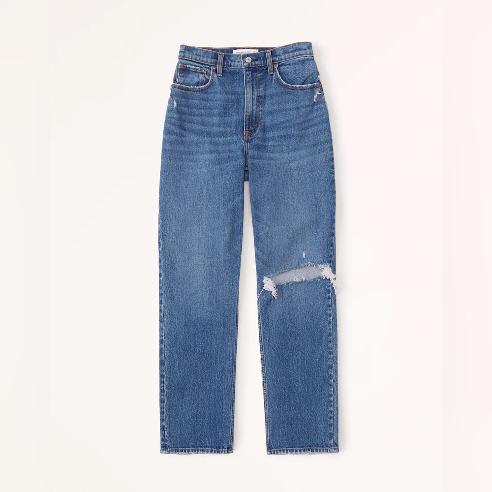 Abercrombie & Fitch The 90’s Straight Ultra High Rise Curve Love Jeans